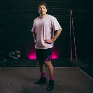 Nova オーバーサイズ Tシャツ パステルピンク