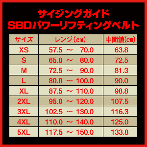 SBD パワーリフティングベルト13mm